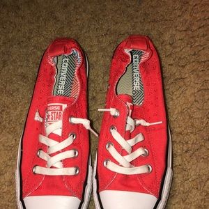 Non-Tie Coral Converse